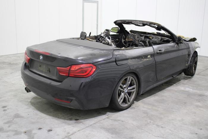 BMW 4 serie 420d 2.0 16V Épave (2017, Noir)