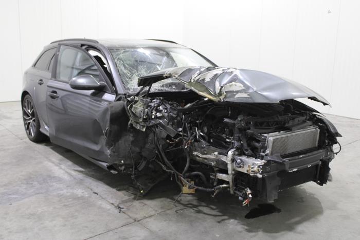 Audi RS 6 Avant 4.0 V8 TFSI 32V Salvage vehicle (2017, Gray)
