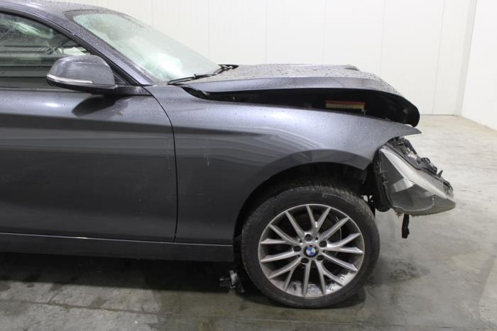 BMW 1 serie 114d 1.6 16V Schrottauto (2015, Grau)
