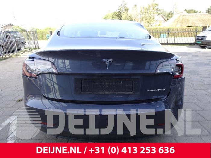Tesla Model 3 EV AWD Samochód złomowany (2019, Szary)