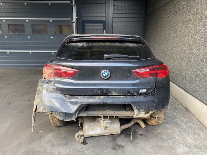 BMW X2 xDrive 18d 2.0 16V Samochód złomowany (2019, Metalik, Czarny, Szafirowy, Safir siyah)