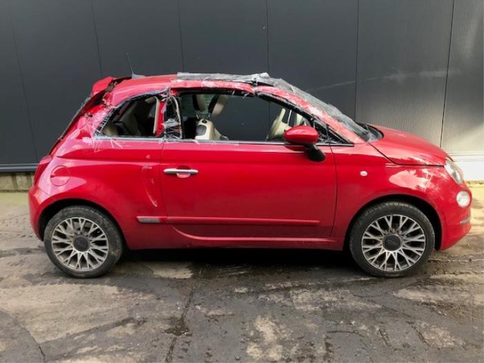 Fiat 500 1.2 69 Salvage vehicle (2017, Red)