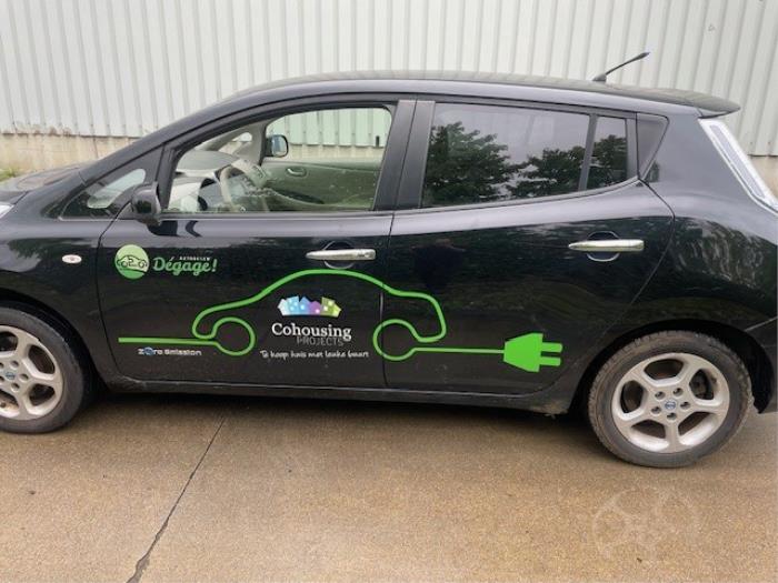 Nissan Leaf Leaf Skrotfordon (2012, ZWART)