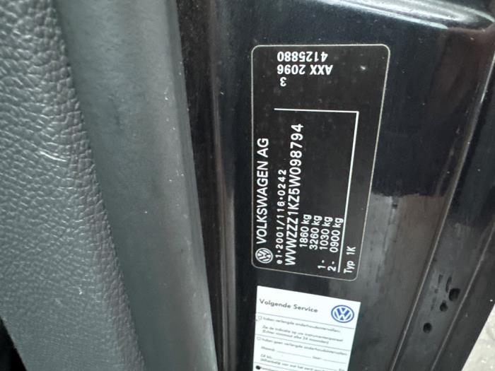 Volkswagen Golf V 2.0 TFSI GTI 16V Épave (2005, Noir)