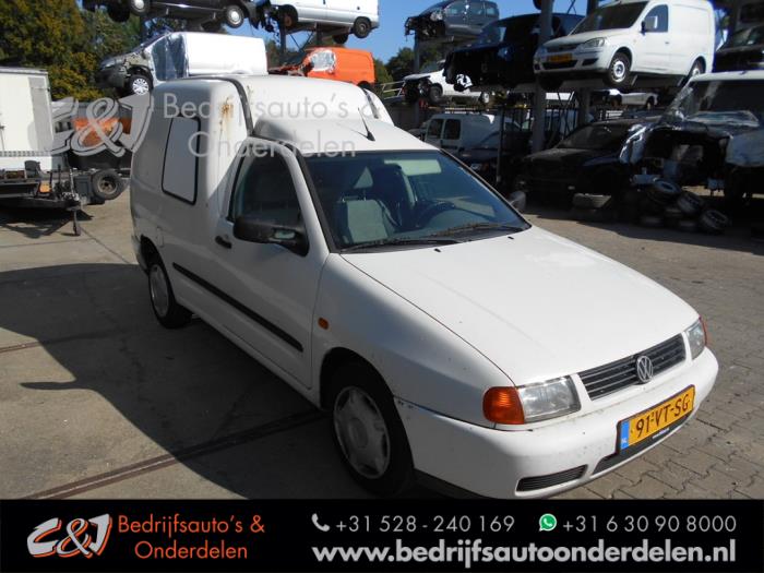 Volkswagen Caddy II 1.9 SDI Samochód złomowany (2001, Bialy)