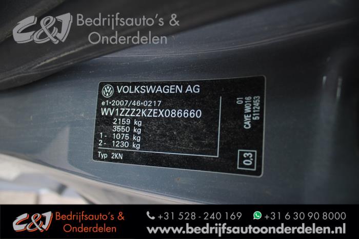 Volkswagen Caddy III 1.6 TDI 16V Épave (2013, Gris souris)