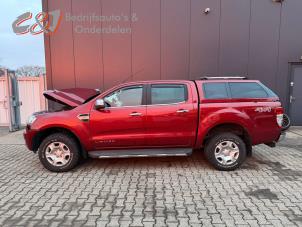 Ford Ranger 3.2 TDCI 20V 4x4 Samochód złomowany (2018, Ciemny, Czerwony)