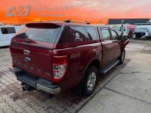 Ford Ranger 3.2 TDCI 20V 4x4 Samochód złomowany (2018, Ciemny, Czerwony)