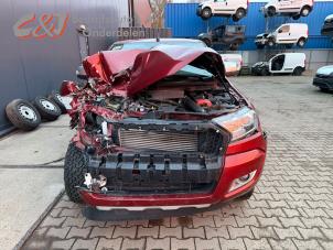 Ford Ranger 3.2 TDCI 20V 4x4 Samochód złomowany (2018, Ciemny, Czerwony)