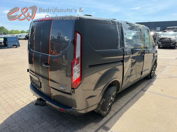Ford Transit Custom 2.0 TDCi 16V Eco Blue 130 Samochód złomowany (2020, Ciemny, Antracytowy)