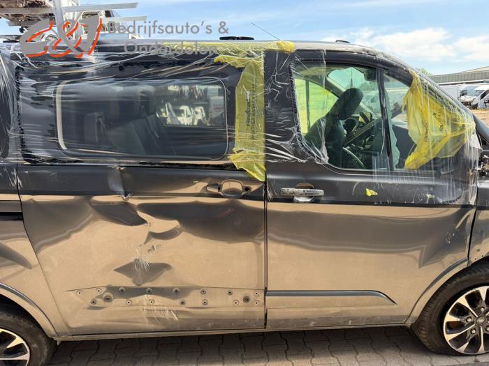 Ford Transit Custom 2.0 TDCi 16V Eco Blue 130 Samochód złomowany (2020, Ciemny, Antracytowy)