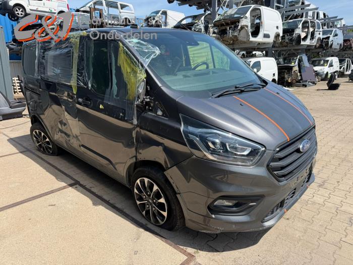 Ford Transit Custom 2.0 TDCi 16V Eco Blue 130 Samochód złomowany (2020, Ciemny, Antracytowy)