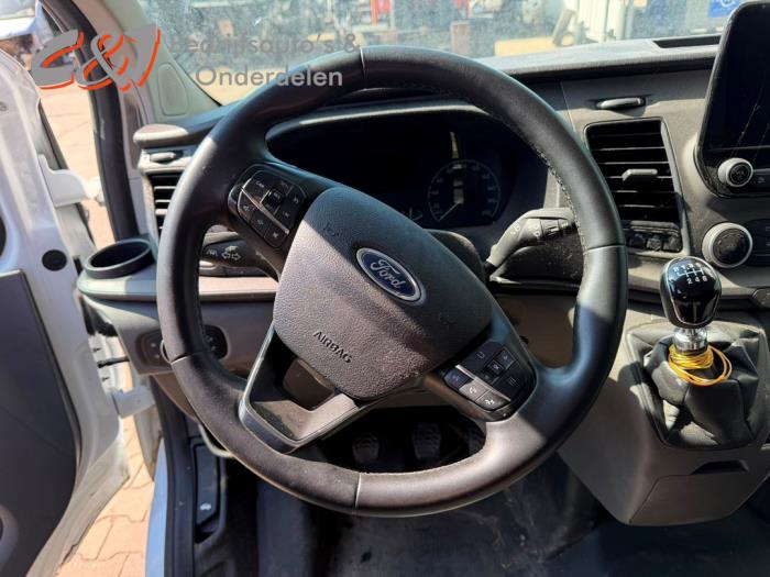 Ford Transit Custom 2.0 TDCi 16V Eco Blue 130 Vehículo de desguace (2022, Blanco)