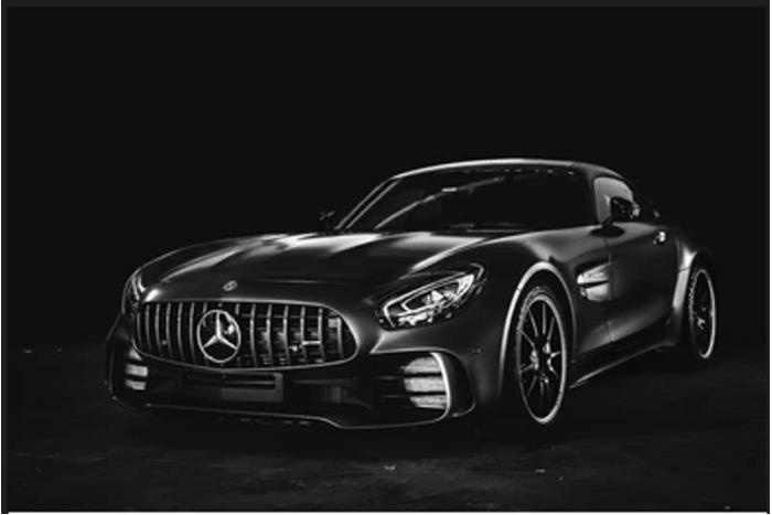 Mercedes AMG GT 4.0 R V8 Biturbo Samochód złomowany (2019, Szary)