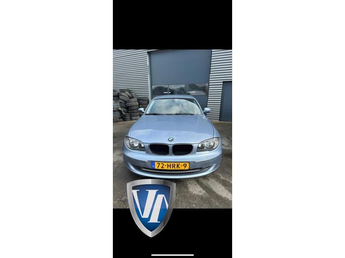 BMW 1 serie 116i 1.6 16V Épave (2008, Bleu)