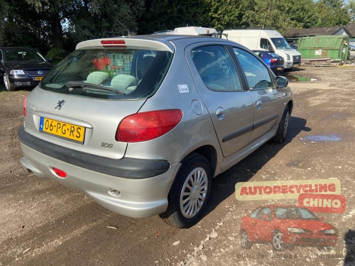Peugeot 206 1.4 16V Samochód złomowany (2004, Szary)