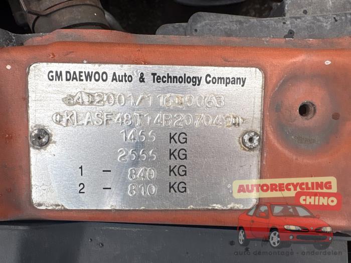 Daewoo Kalos 1.2 Salvage vehicle (2004, Orange)