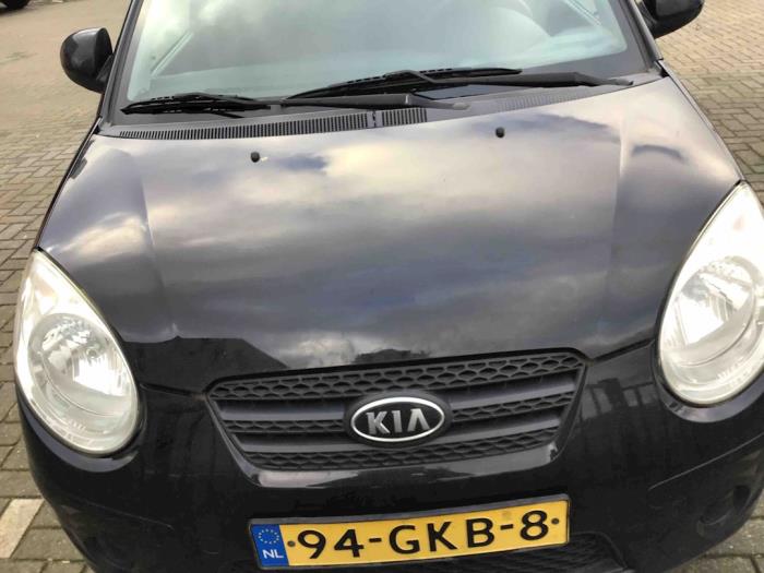 Kia Picanto Samochód złomowany (2008, Czarny)