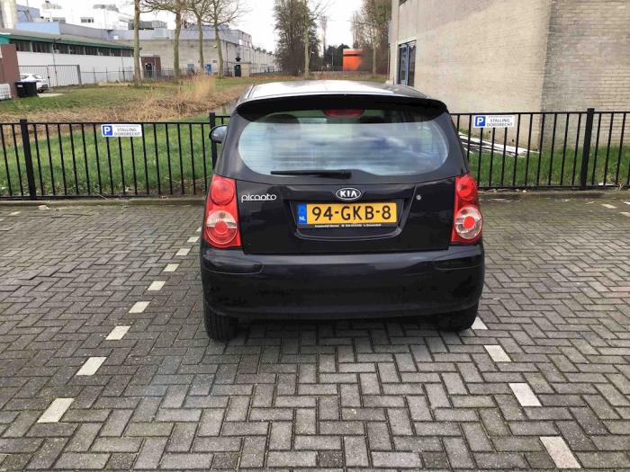 Kia Picanto Samochód złomowany (2008, Czarny)