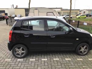 Kia Picanto Samochód złomowany (2008, Czarny)