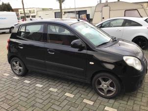 Kia Picanto Samochód złomowany (2008, Czarny)