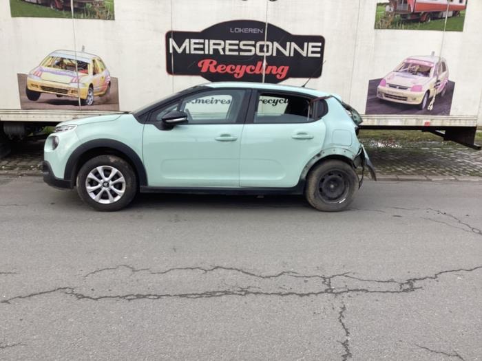 Citroen C3 1.6 Blue HDi 75 16V Samochód złomowany (2017, Zielony)