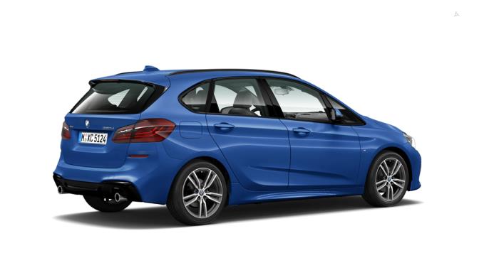 BMW 2 serie Active Tourer 218d 2.0 TwinPower Turbo 16V Samochód złomowany (2019, Metalik, Niebieski)