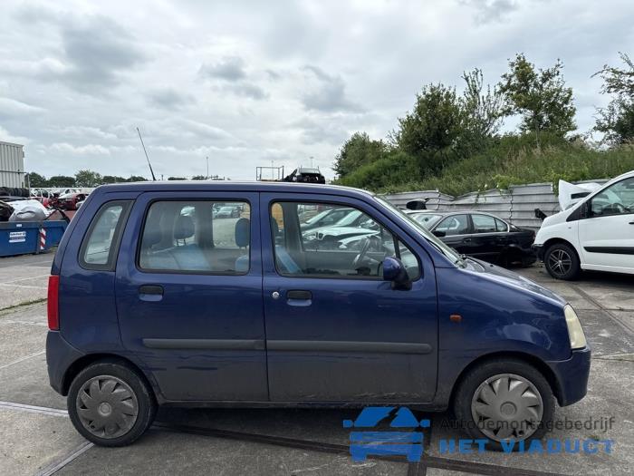 Opel Agila 1.2 16V Skrotfordon (2000, BLAUW)