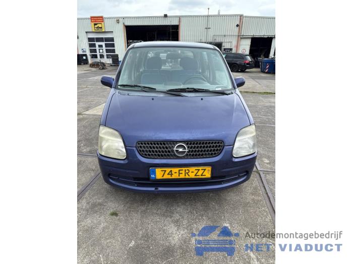 Opel Agila 1.2 16V Skrotfordon (2000, BLAUW)